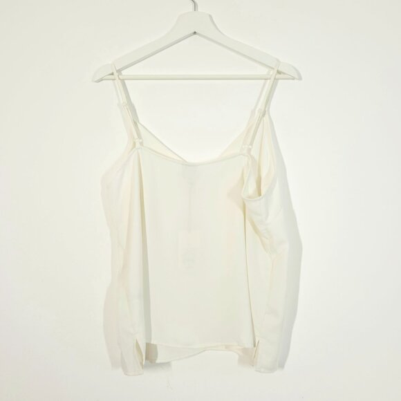 a new day Cream V Neck Flowy Tank Top - Picture 5 of 6